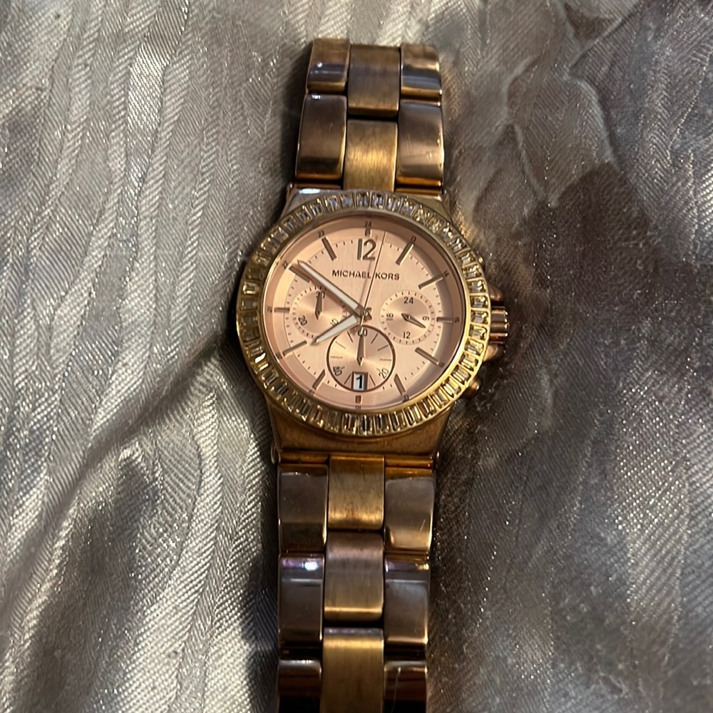 Rose gold Michael Kors watch